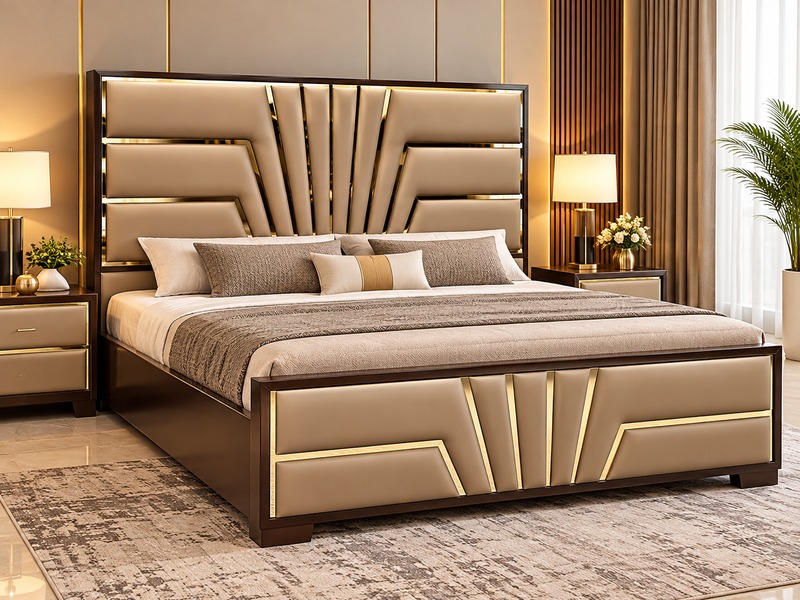Elegance Curved Headboard Double Bed