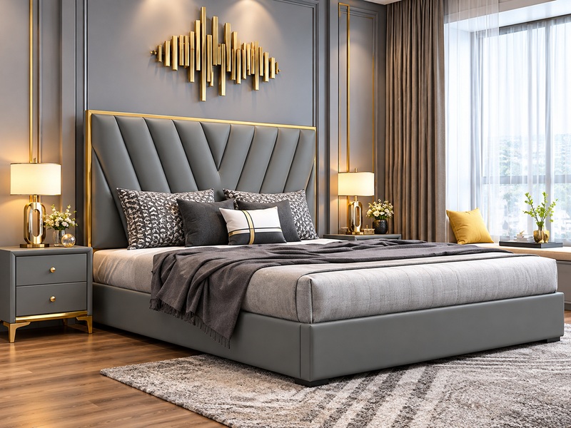 Crown Carved Heritage Queen Size Bed