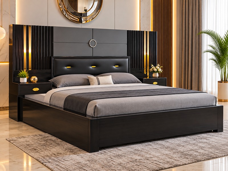 Grand Palace Teak Wood Master Bed