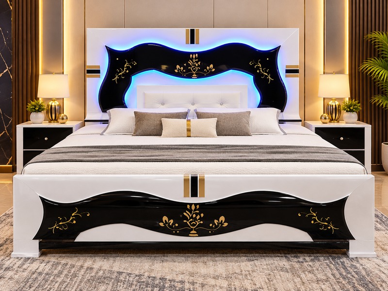 Executive High-Back Panel Double Bed