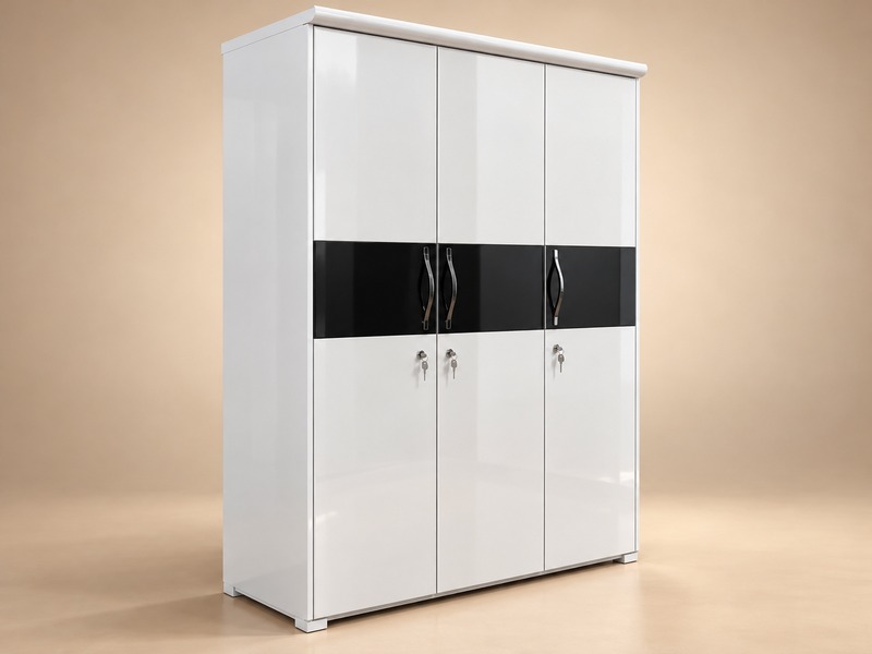 Modern 2-Door Engineered Wood Wardrobe