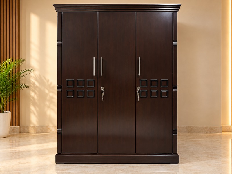 Premium 4-Door Wardrobe with Dressing Unit