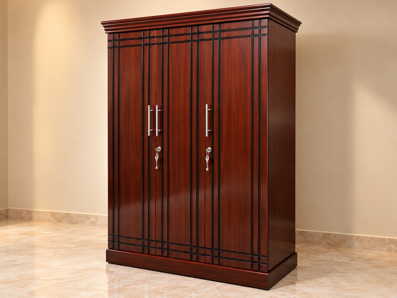 Executive Dark Walnut Sliding Wardrobe